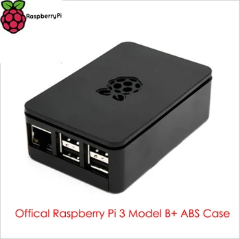 Официален Raspberry Pi Model 3 B Plus ABS Калъф Черен Бял Корпус Кутия Корпус Поддръжка на Raspberry Pi Model 3 B/RPI 3Б +/RPI 3Б