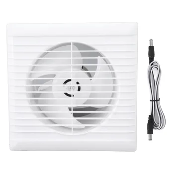 Фен оранжерии Слънчев вентилатор 12V Водоустойчиви Защитна мрежа против надраскване с ниско ниво на шум за баня