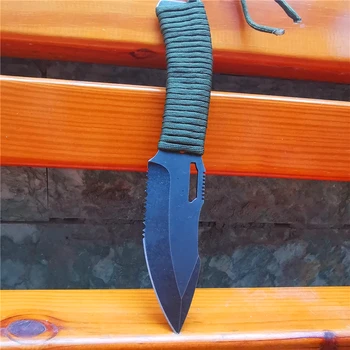 Уличен нож за самозащита висока твърдост, вграден склон кратък нож, тактически ловни джобни ножове за оцеляване в къмпинг