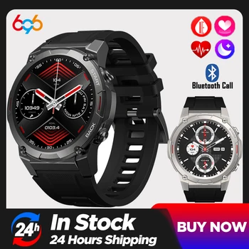 Смарт часовник с 1,43-инчов AMOLED-дисплей, Hi-Fi Blue-Зъб Покана Smartwatch мъжки военен клас, 400 ма, спортни за IOS и Android