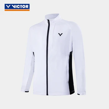victor tennis sport Джърси спортни дрехи черно бадминтон палто с дълъг ръкав, мъжки дамски блузи, яке J-30602