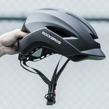 Велосипеден шлем ROCKBROS МТБ Пътен Велосипеден Шлем EPS PC Предпазна Каска за обратно виждане фенер Предупреждение олекотен Велосипеден Шлем