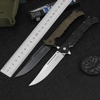 Студена стомана походный джобен нож Luzon Fold Outdoor Knife 8cr13 с острие от нейлонового влакна и дръжка за оцеляване, тактически ловни ножове EDC Tool