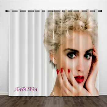 Madonna 3D Дигитален печат Щори на прозореца на Спалнята и Хола 2 Панела K04