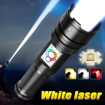 2023 най-Новият бял лазерен led фенерче Long Shot Акумулаторна лампа с Висока Мощност Светлини 3500 м Мощен тактически фенер
