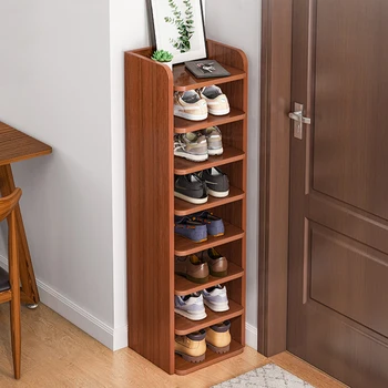 Дървени шкафове за обувки в коридора, Държач за Съхранение, Модерна вертикална стойка за обувки, Компактен ультратонкая мебели Zapatero XY50SC