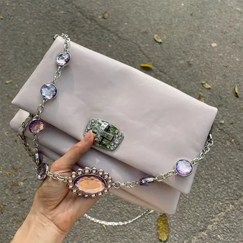 Дизайнер на дамски кристали, Кристал окото, под мишниците чанта вечерна чанта мек колан, дръжка за съединител чанта Бала сватбената чанта на рамото 