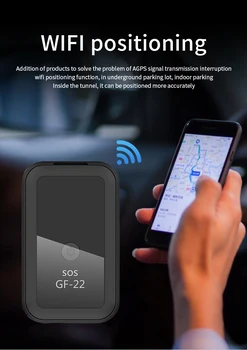 GF22 Противоугонный локатор автомобилен GPS тракер Smart с пълна глобален обхват в реално време за проследяване на автомобилния парк на възрастните хора Portatil