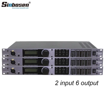 Акустична система Sinbosen D-160 с 2 входа и 6 изхода Професионален аудиопроцессор за сцена на караоке Dj Audio Sound