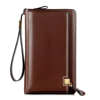 Мъжки портфейл, за бизнес чанта с клип, голям чанта за отдих, мультикарточная чанта с цип, ръчна чанта