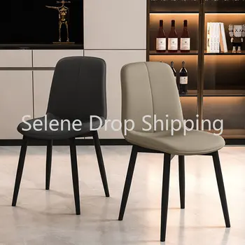 Ергономични дизайнерски трапезни столове в скандинавски стил, кухненски под, модерни трапезни столове за всекидневна, мебели за дома Sedie Cucina