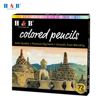 Комплект маслени цветни моливи, Предварително заточенные цветни моливи, за скици, художествени пособия за студенти, художници, Рисующих Скици, Книжки за оцветяване