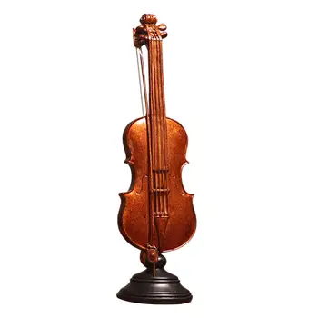 Мини-модел скрипичного инструмент с базов и креативен интериор за цигулка