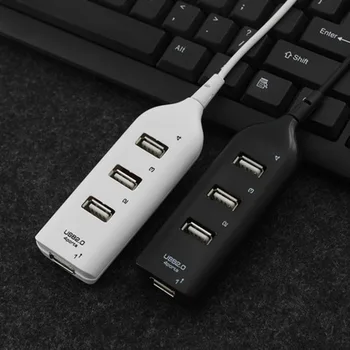 Високоскоростен Hub-Адаптер USB-Mini USB 2.0 Хъб, 4-Портов Сплитер За Преносими КОМПЮТРИ, Приемник За Лаптоп, Компютърна Периферия, Аксесоари