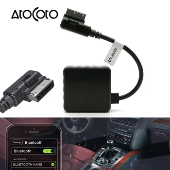Авто Безжичен модул Bluetooth Кабел Aux Адаптер за VW AMI MDI MMI 3G Конектор Мултимедиен Интерфейс за Audi Radio Стерео аудио вход