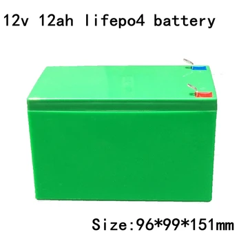 Акумулаторна батерия с дълбок цикъл В 12 12ач Lifepo4, литиево-желязо-фосфатная литиева батерия с капацитет 12000 mah, зарядно устройство