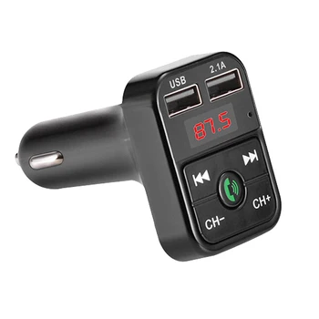 FM предавател, безжична Bluetooth-съвместима високоговорител, MP3-аудиомузыкальный плейър, двойно USB-радиомодулятор, комплект за кола, зарядно устройство 2.1 A