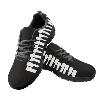 Футболна музика дизайн с писмото принтом дамски ежедневни обувки Дишащи обувки на равна подметка Zapatos Mujer