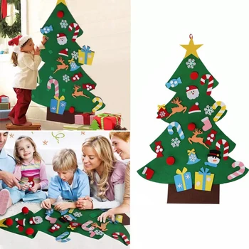 TM Kids САМ, Пухкава декорация за Коледната елха, Коледни висящи украшения, Начало декор, С Нов 2019 година, Детски подарък за Коледа, Коледа