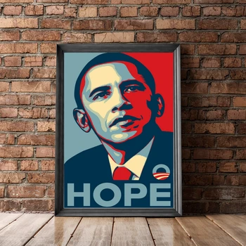 Барак Обама, платно, Плакати, Стенни живопис, Декорация (без рамка)