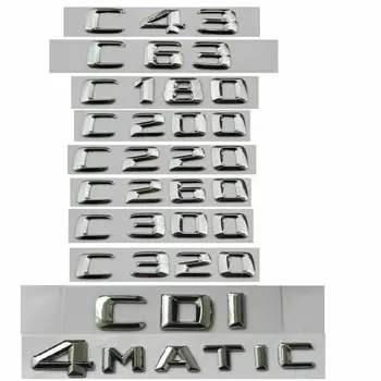 CDI 4matic Хром Буквално лого Подходящи за Mercedes Benz A B C GLK CLA-Class C63 C43 C55 C180 C200 c220 C300 c320 C350