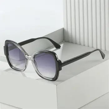 Уникални слънчеви очила с пеперуди, нередовна слънчеви очила голям размер, модни слънчеви очила, с наклон в стил пънк, Дамски очила с UV400