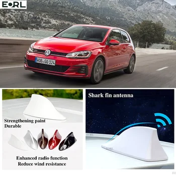 За VW Golf MK7 2013 ~ 2018 Антена във формата на Акульего Перка FM сигнал Суперантенны Усилвател Водоустойчив Усилвател на Сигнала FM/AM радио антени