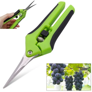 6,5-инчов градински ножици Ръчни ножици за подрязване на Краищата ножици с прави остриета от неръждаема стомана за растенията