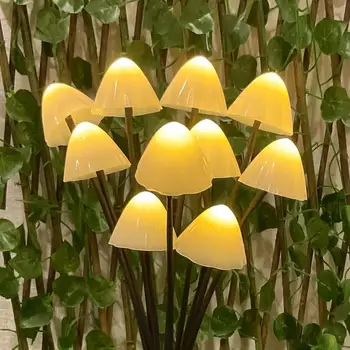Декоративни Слънчева светлина Слънчев Гъби Светлина, което променя Цвета си, Слънчев Гъби Светлина, Външно градинска Украса за Партита, на Тревата