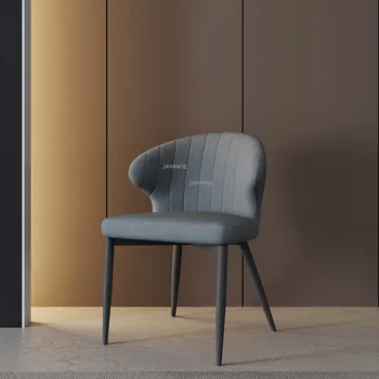 Скандинавски модерен стол за хранене с Минималистичен Модерен Стол за почивка в хола с нежната облегалка Мебели за домашна Кухня, маса за Хранене, стол TG