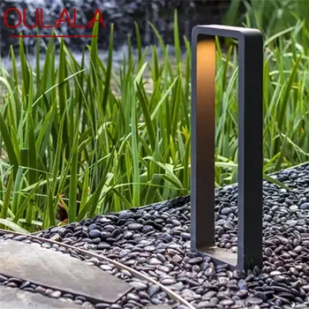 OULALA Модерен светлина за косене на трева, алуминиев Водоустойчив led лампа IP56, Творчески декоративна лампа за градина, Вили, Двухуровневого парк