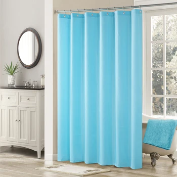 Модерна синята завеса за душ от здрава полиэстеровой непромокаем плат с декоративен модел