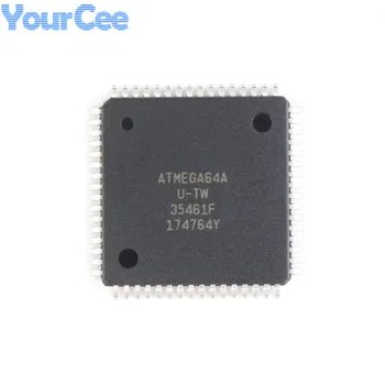 ATMEGA64 ATMEGA64A ATMEGA64A-Чип AU TQFP-64 с 8-битов Микроконтролер 64K Флаш памет IC