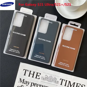 Оригинален кожен калъф за Samsung Galaxy S21 Ultra 5G калъф за носене с висококачествено защитно делото телефон Samsung S21 S21 + 5G