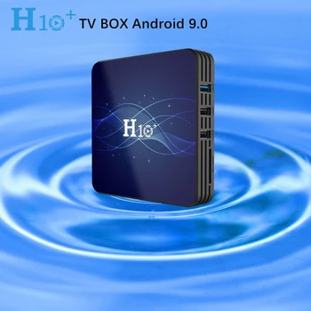 H10 + Мрежова Android 9,0 TV Box двойна лента WIFI, Bluetooth 4,0 и 2 + 16G Hisilicon HI3798 led Дисплей 4K Smart медия плеър