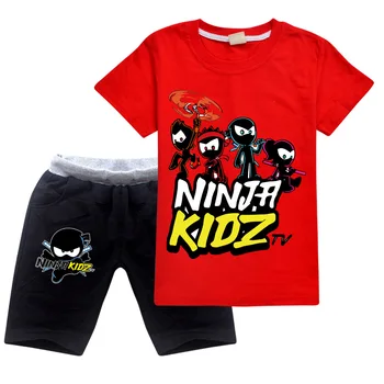 Ninja Kidz E/ Детски Дрехи, Памучни Спортни костюми, Детска Hoody, Ризи, Костюм с Герои от Анимационни филми, Дрехи За момчета и Момичета, юноши