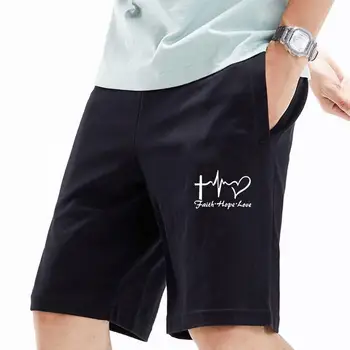 Мъжки ежедневни панталони на директно намаляване на лятото с писмото принтом и завязками на талията, идеални за фитнес, футбол и баскетбол, ваканция