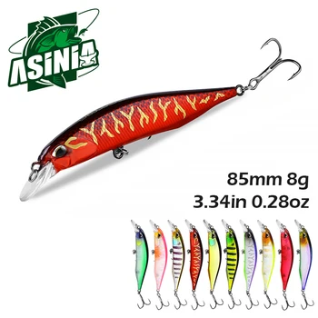 ASINIA 85 mm 8 г дълбочина 1-3-1,8 м гореща модел риболовни примамки твърда стръв 14 цвята по избор на лещанка качествен професионален лещанка