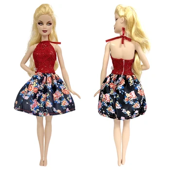 NK 1 бр., модерно рокля, ежедневни червена пола, модерна риза, 1/6 стоп-моушън облекло за кукли Барби, аксесоари за детски играчки