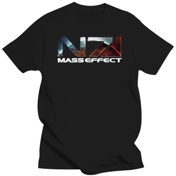 Тениска N7 Mass Effect 3 с военна емблема Systems Alliance, детска тениска Унисекс летни тениски с къс ръкав, блузи в стил хип-хоп