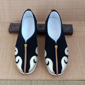 Висококачествени памучни маратонки ръчно изработени даоистки даоизма ушу шаолиньских монаси кунг-фу, обувки за бойните изкуства, тай-чи