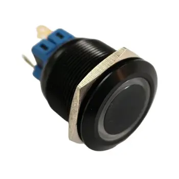 25 мм Червен пръстен с подсветка, незабавен или самостоятелно блокиране на антивандальный метален ключ электромобиля 1no1nc