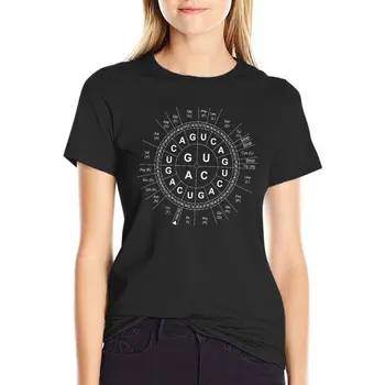 Тениска Genetic Sun/Codon Wheel/Genetics/Biology/Science, тениска оверсайз, черни тениски за жени