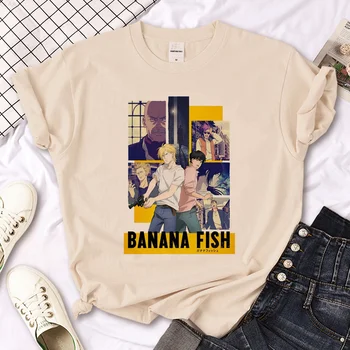Тениски с банан рибата, дамски забавна тениска с графичен комиксом за момичета y2k, дрехи 2000-те години