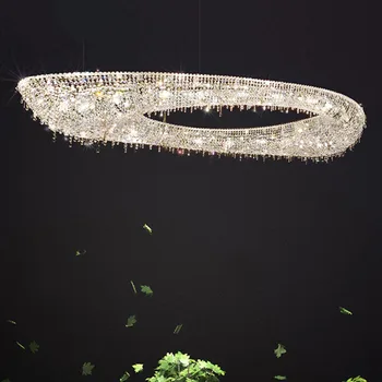 2021 Нов скандинавски лампа, луксозен кристален полилей за всекидневната, лесен, креативен модерен ресторант, осветление за спалня, Лампа за вила