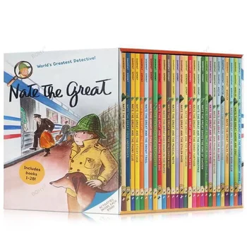 Нейт Великият Английски глави и книги: 29 Книги за великия малък детективе Нейте