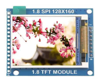 1,8-инчов 8-пинов TFT-модул LCD модул SPI сериен разрешение 128*160 4- кабелен LCD модул за интерфейса SPI с объединительной платка печатна платка SPI