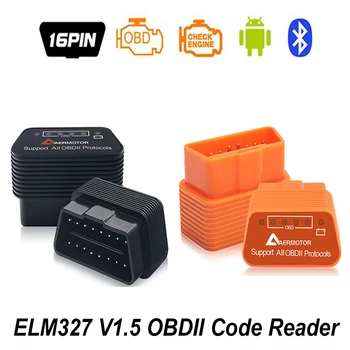 ELM327 V1.5 OBD2 Скенер WiFi BT PIC18F25K80 Чип OBDII Диагностични Инструменти за iPhone, Android, Windows PC, Symbian
