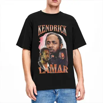 Kendrick Lamar Хип-Хоп Мъжки Дамски Тениска Аксесоари Творчески Тениски С Къс Ръкав И Кръгло деколте Тениска от 100% памук Класически Дрехи