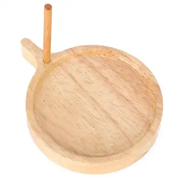 Дървена тава за бродиране с мъниста Кръгла дъска за бижута направи си САМ Стана от масивно дърво Комплект за шиене